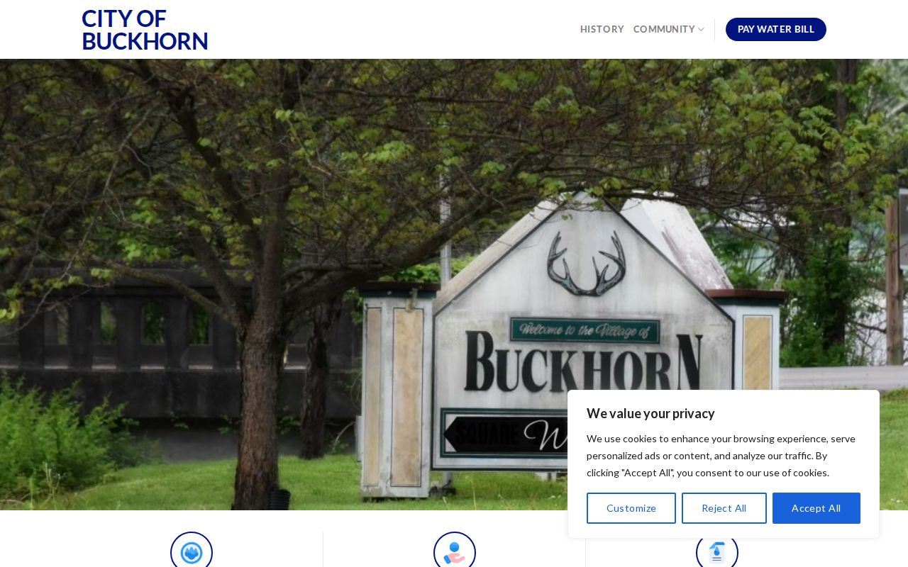 Buckhorn official city website for municipal record contacts